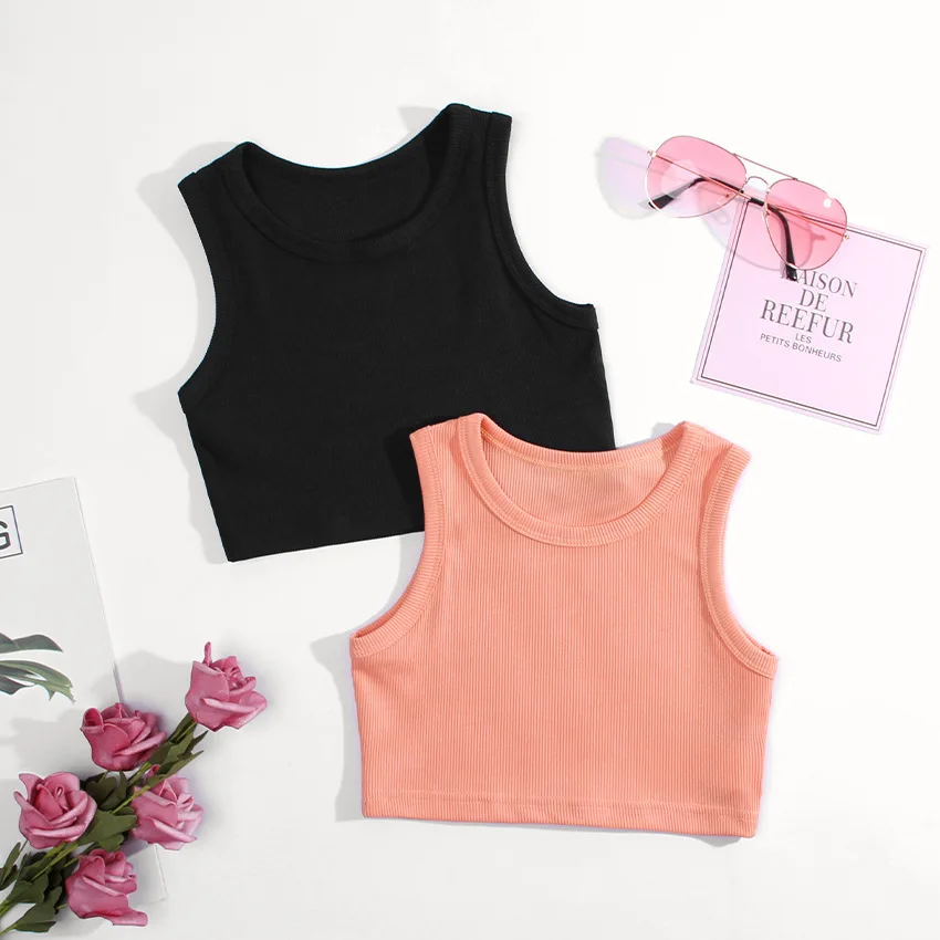 Summer Clothing Newborn - 여아용 민소매 티셔츠, 재즈 베이비 탱크