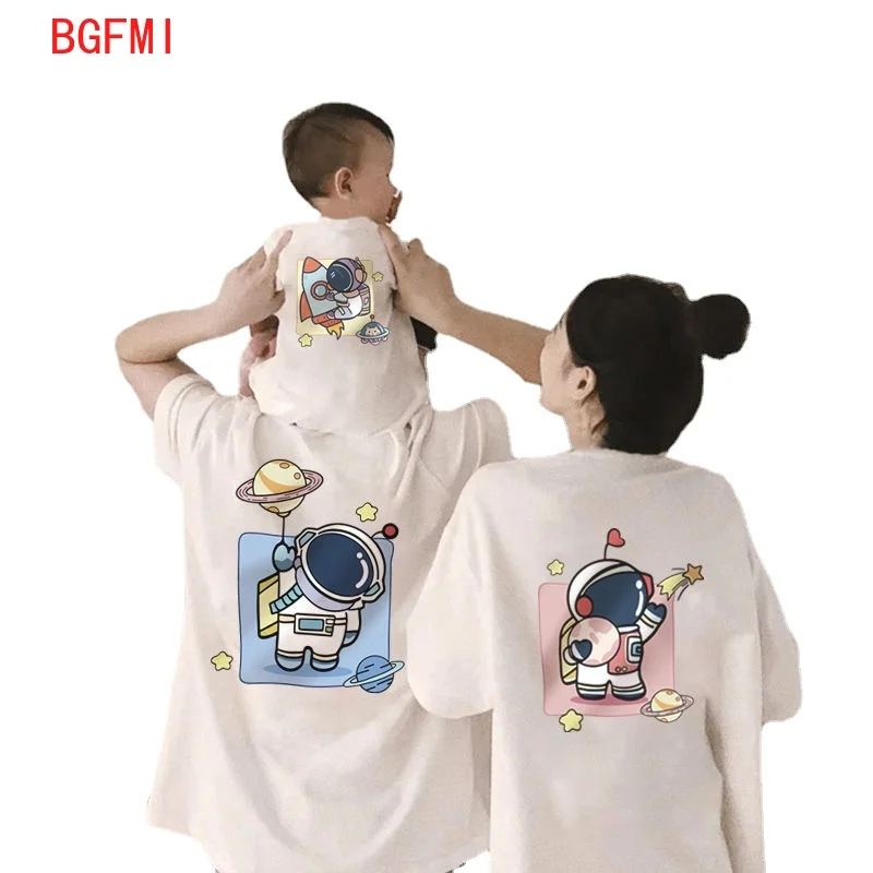 Summer Clothing Looks - 부모-자녀 티셔츠 캐주얼 아동복, 가족 매칭