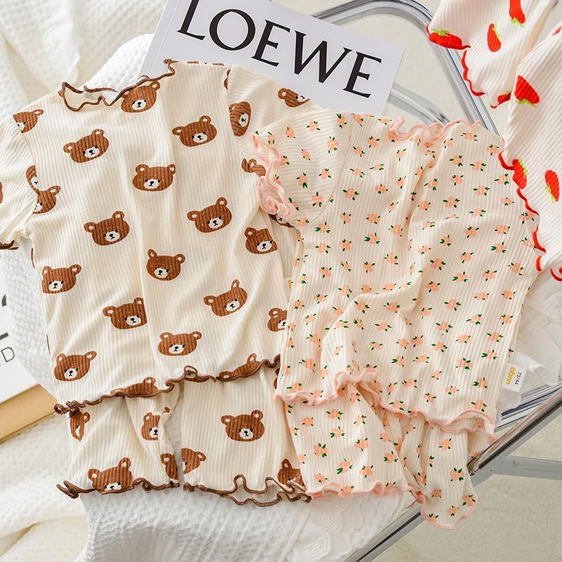 Summer Clothing Newborn - 2026 여름 면 만화 캐주얼 잠옷