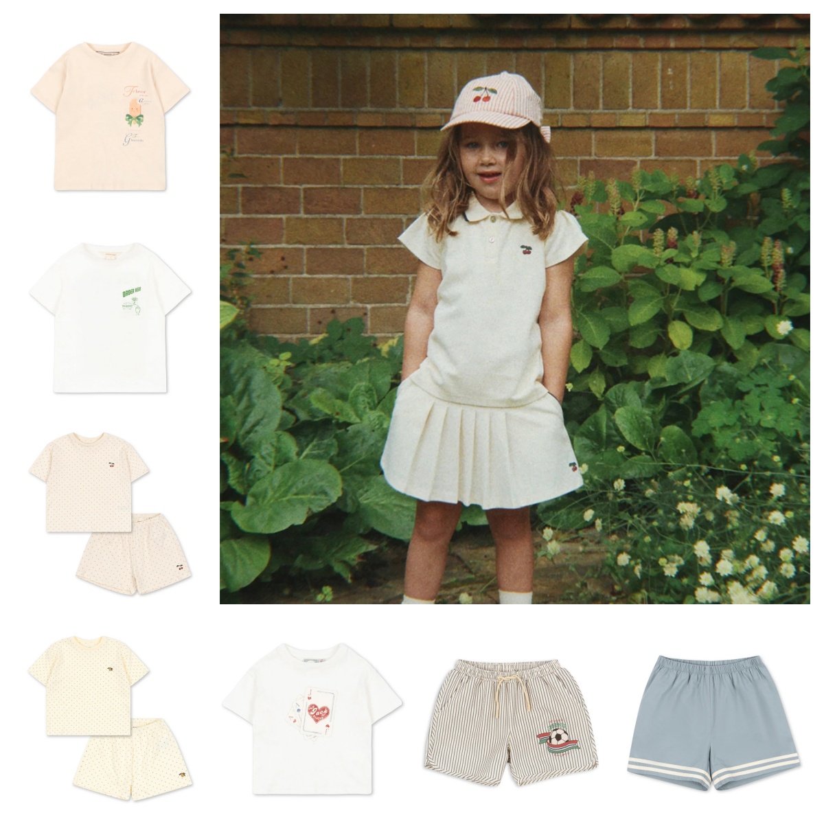 Summer Duck Clothing - 2026년 여름 아동복 세트 반팔 티셔츠와