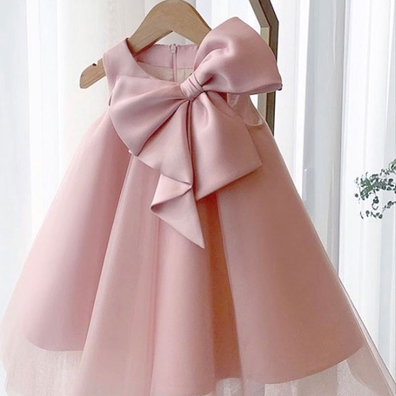 Summer Clothing Newborn - 여름 큰 활 아기 소녀 원피스,