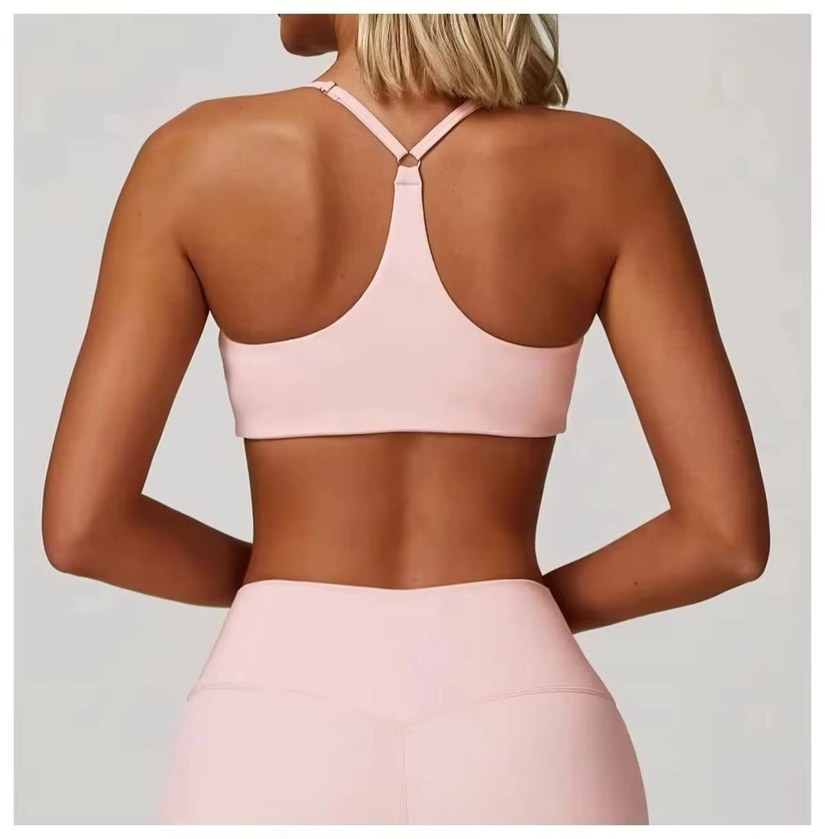 Summer Yoga Clothing - 여름 섹시 스크런치 스포츠 브라 짐