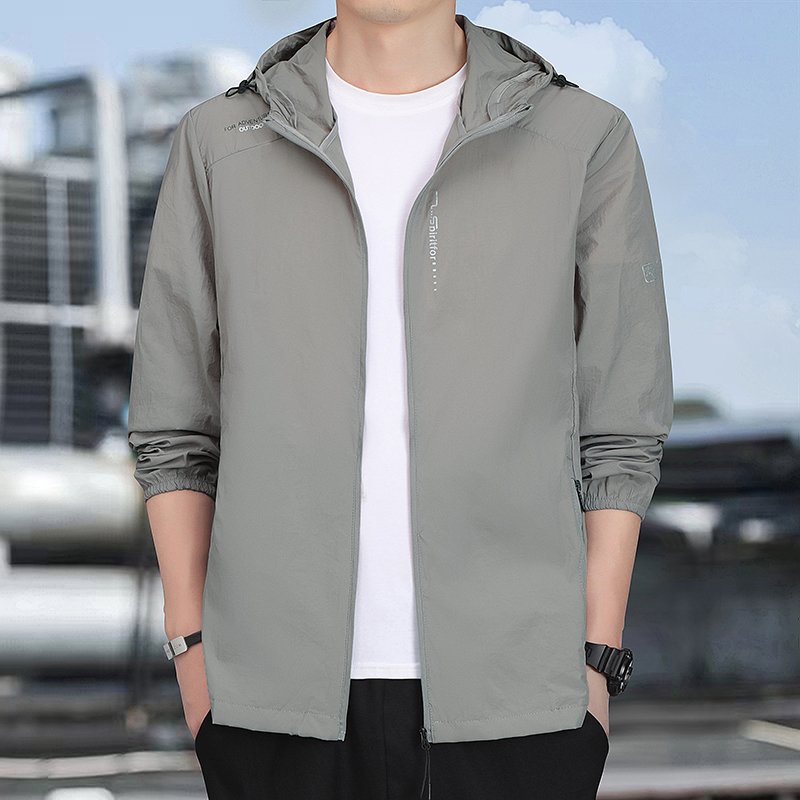 Yours Clothing Summer Jackets - 야외 사이클링 스포츠 UV 방지 후드형
