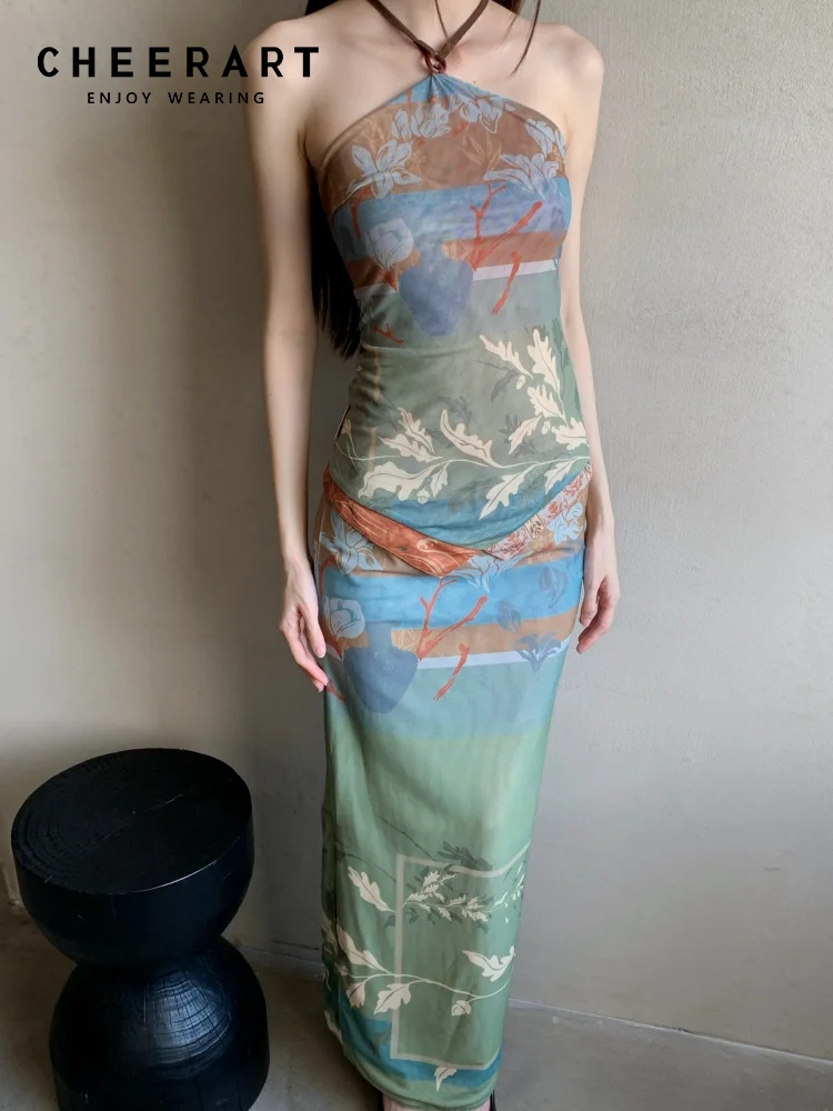 Summer Clothing Bundle - 치아트 여성용 빈티지 리버시블 투피스 세트,
