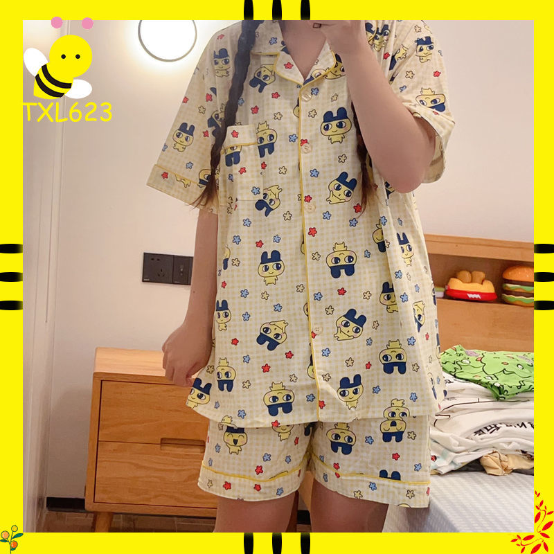 Summer Games Clothing - Tamagotchi Mameiji 여성 여름 순수 코튼
