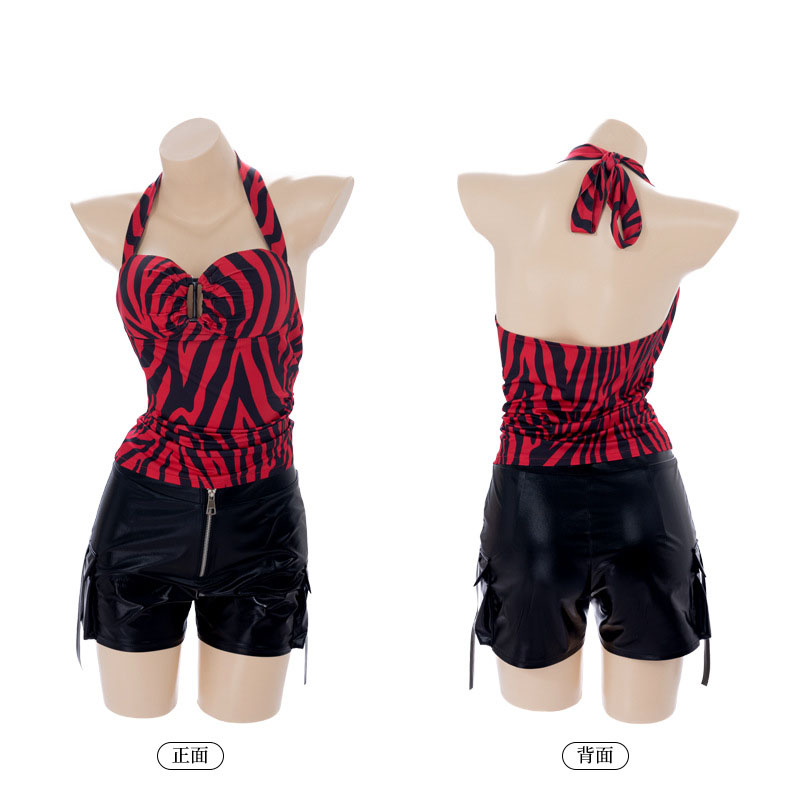 Halter Neck Top - 오브세션 니키 홀터탑 코스프레 여성용 탑