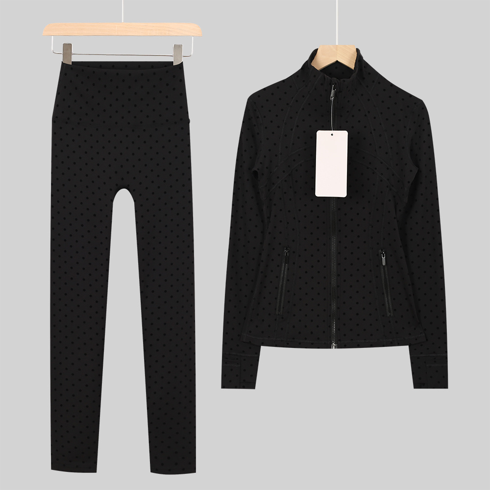 Summer Yoga Clothing - 여성 요가 스포츠 자켓 세트 요가복