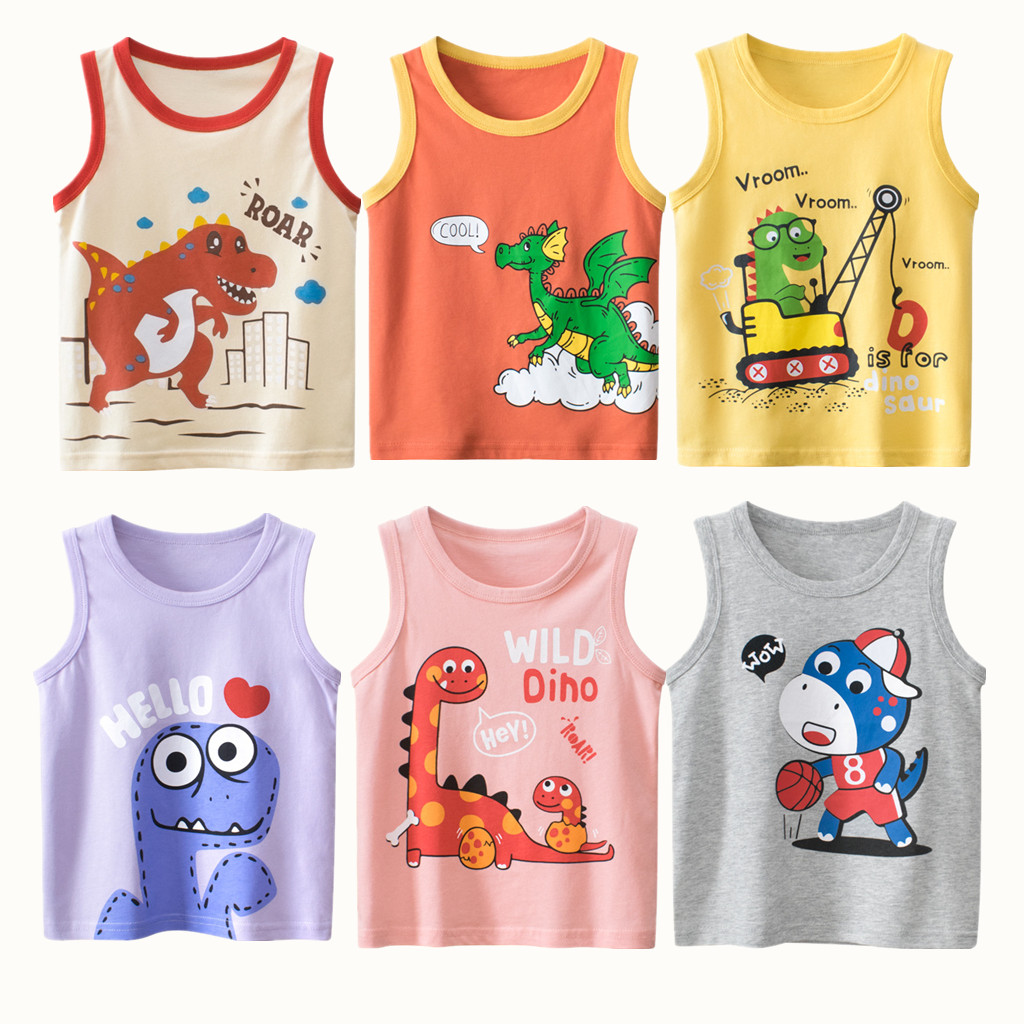 Summer Clothing Newborn - 2023 여름 여아용 어린이 조끼, 100%