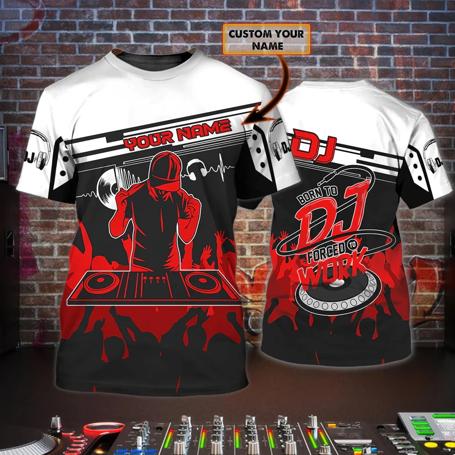 최신 여름 남성 티셔츠 DJ 라이브 맞춤형 이름 3D  - Summer Clothing Name 리뷰 및 가격