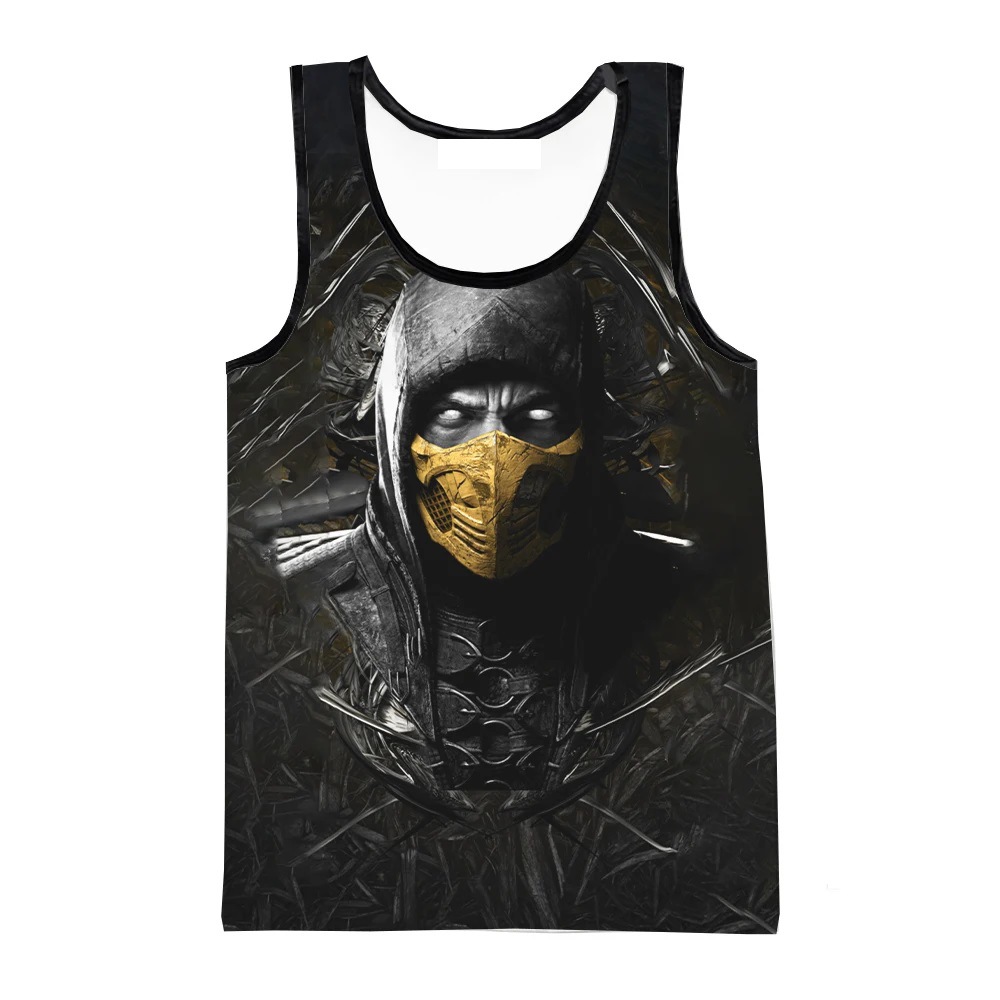 Mortal Kombat 게임 3D 프린트 탱크 탑 남 - Summer Games Clothing 리뷰 및 가격