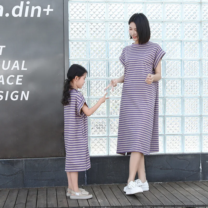 가족룩 옷 엄마와 딸 같은 드레스 아빠 반팔 티셔츠 엄 - Summer Clothing Looks 리뷰 및 가격
