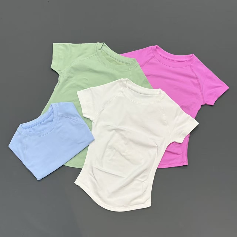 반팔 심리스 요가탑 여성용 속건 통기성 슬림핏 운동복  - Summer Yoga Clothing 리뷰 및 가격