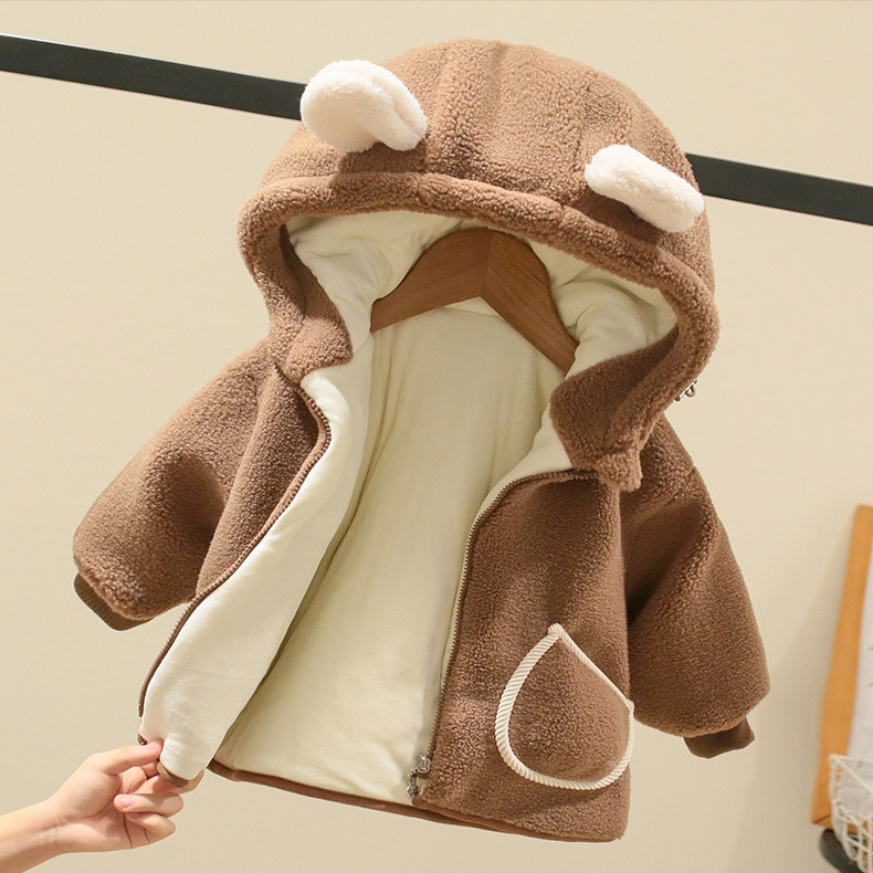 어린이 코트 소녀 겨울 의류 소년을위한 양털 코트 두꺼 - Yours Clothing Summer Jackets 리뷰 및 가격