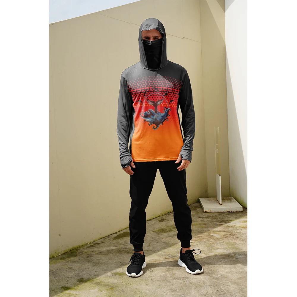 남성용 낚시 셔츠 자외선 차단 후드 마스크 일체형 낚시 - Summer Clothing Trends 리뷰 및 가격
