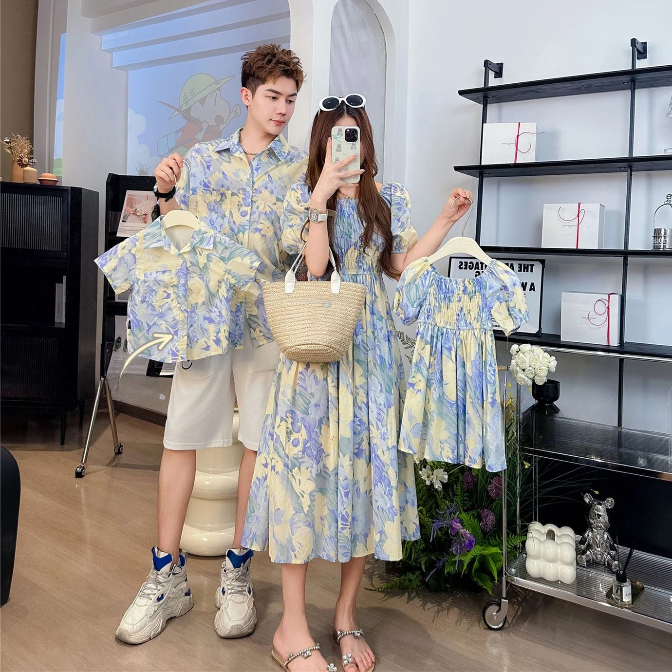휴일룩 가족 매칭 의류 휴가 엄마 딸 소녀 스모크 드레 - Summer Clothing Looks 리뷰 및 가격