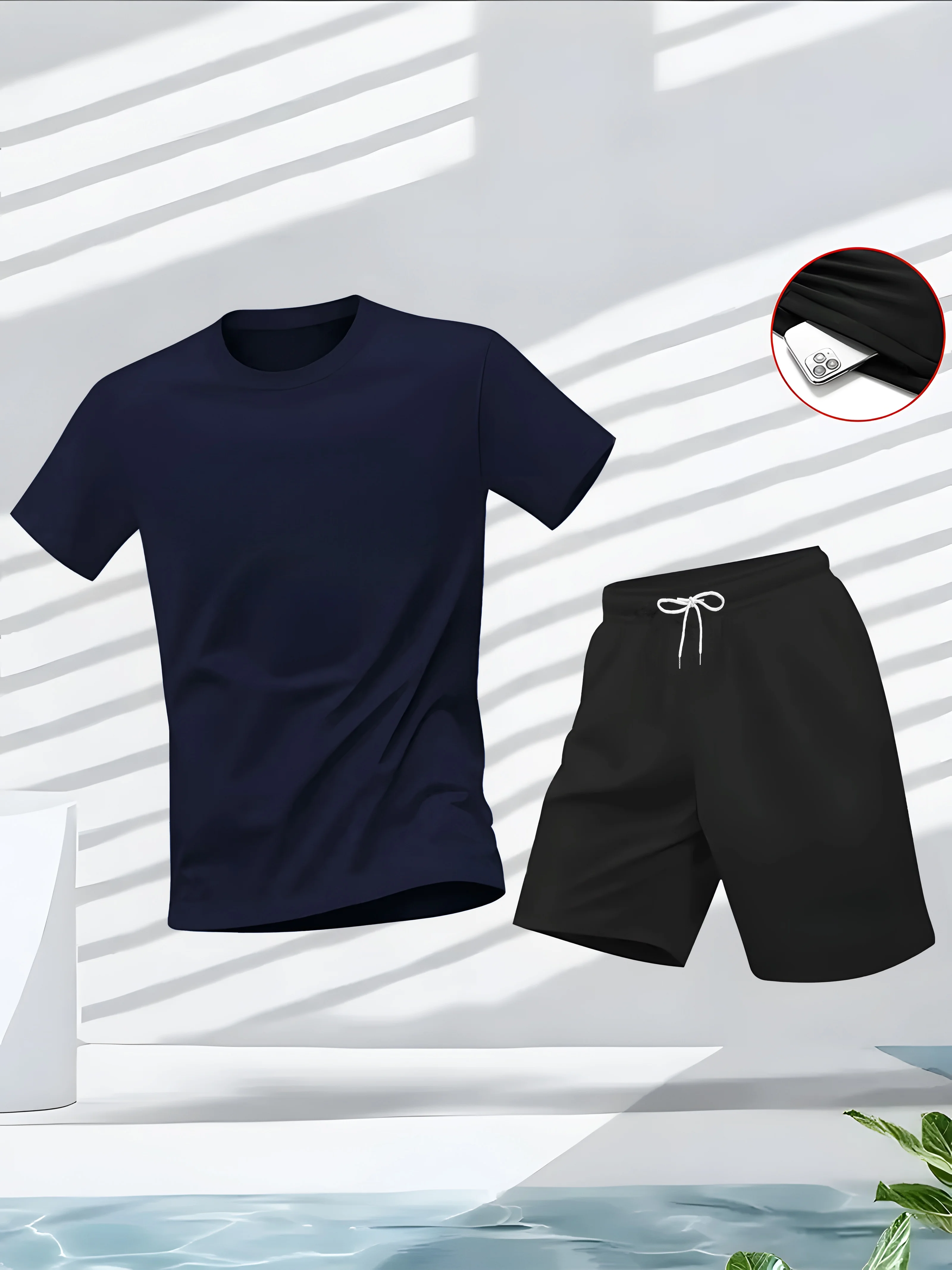 남성 정장 2피스 세트 패션 레저 편안한 세트 티셔츠  - Summer Clothing Men Fashion 리뷰 및 가격