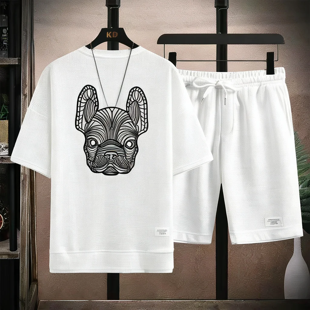 여름 남성용 속건 캐주얼 반팔 티셔츠 및 반바지 세트  - Summer Clothing Men Fashion 리뷰 및 가격