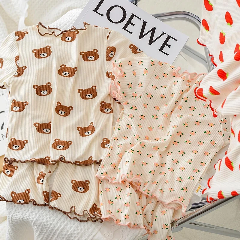 2026 여름 면 만화 캐주얼 잠옷 세트 아기 옷 소녀 - Summer Clothing Newborn 리뷰 및 가격