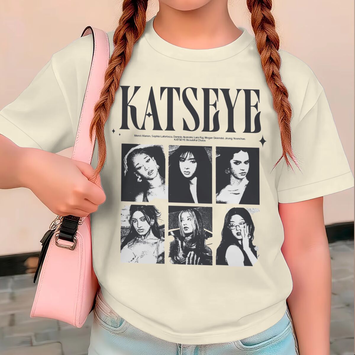 KATSEYE 프린트 여름 탑 소녀 Y2K 빈티지 스타 - Summer Clothing Newborn 리뷰 및 가격