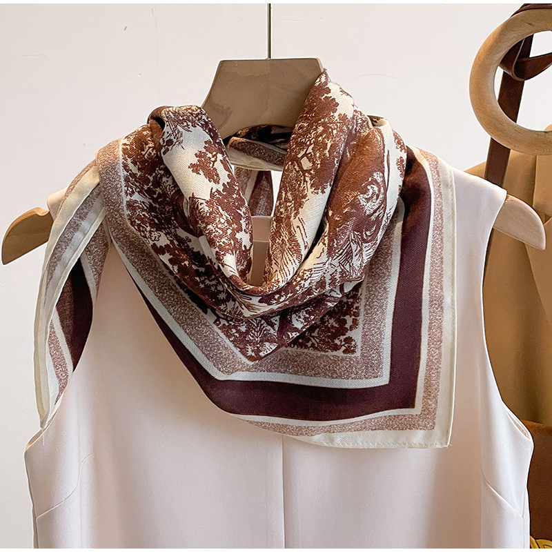 봄 여름 여성 스카프 시뮬레이션 실크 부드럽고 신선한  - Summer Clothing Accessories 리뷰 및 가격