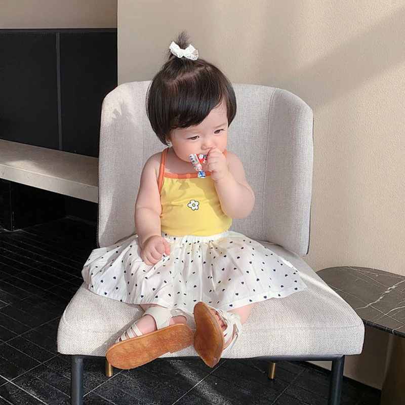 아동 여름옷 여아 귀여운 만화 탱크탑 아동 한국 캐주얼 - Summer Clothing Newborn 리뷰 및 가격