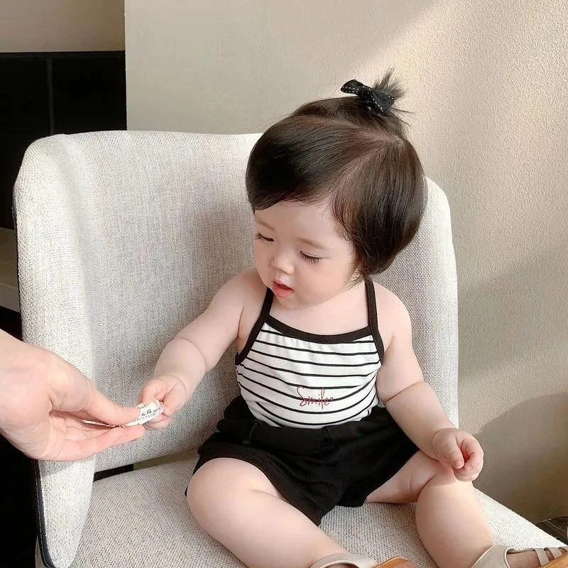 아동 여름옷 여아 귀여운 만화 탱크탑 아동 한국 캐주얼 - Summer Clothing Newborn 리뷰 및 가격
