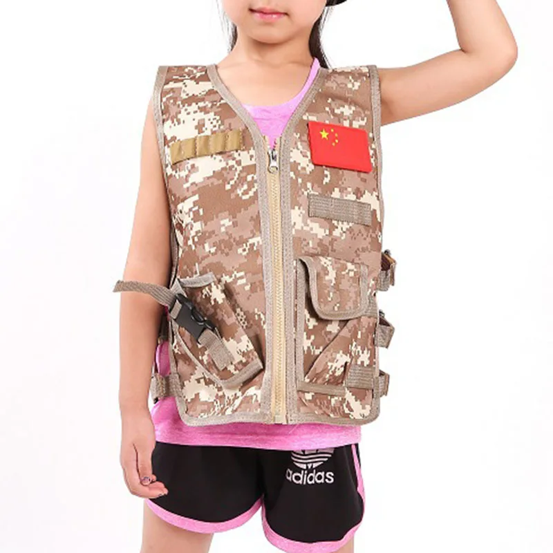 야외 어린이 조끼 전술 소년 소녀 위장 CS 게임 조끼 - Summer Games Clothing 리뷰 및 가격