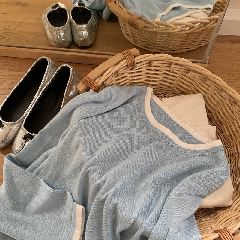100% 면 여성용 O넥 컬러 블로킹 긴소매 셔츠 플러 - Summer Clothing For Women 리뷰 및 가격