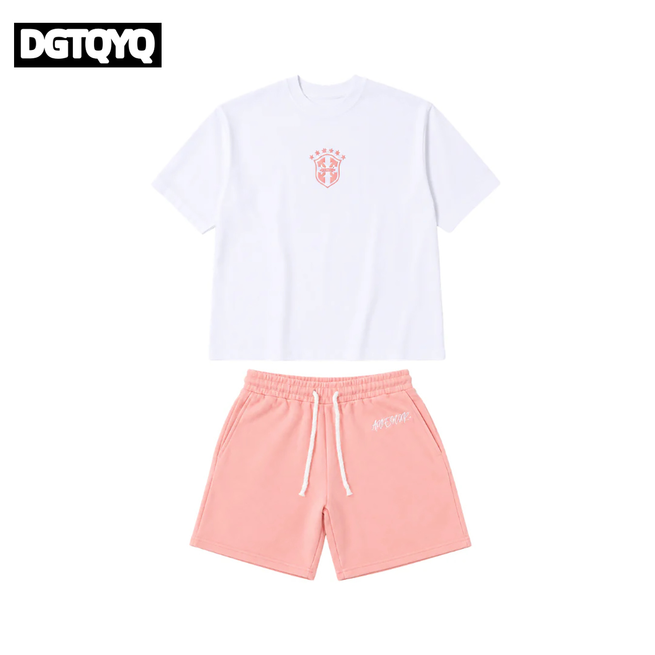 남성용 여름 신상 핑크 자수 캐주얼 반바지 스트레이트  - Summer Clothing For Women 리뷰 및 가격