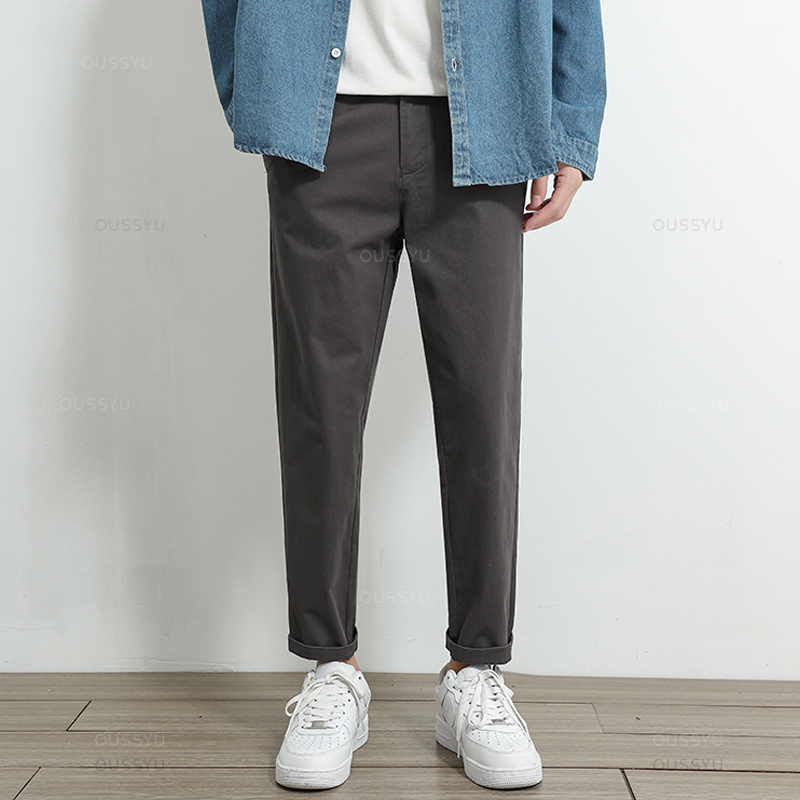 2025 봄 여름 새로운 캐주얼 바지 남성 97% 코튼 - Summer Clothing Men 2025 리뷰 및 가격