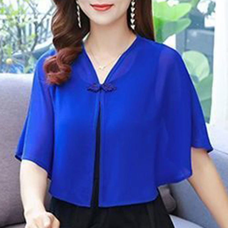 봄 시폰 짧은 겉옷 선 스크린 목도리 여성 태양 의류  - Summer Clothing Accessories 리뷰 및 가격