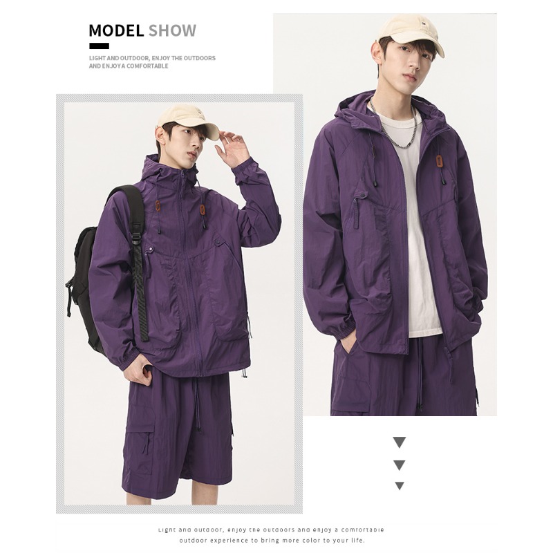 여름 야외 골프 캐주얼 UV 방지 피부 의류 커플 유행 - Yours Clothing Summer Jackets 리뷰 및 가격