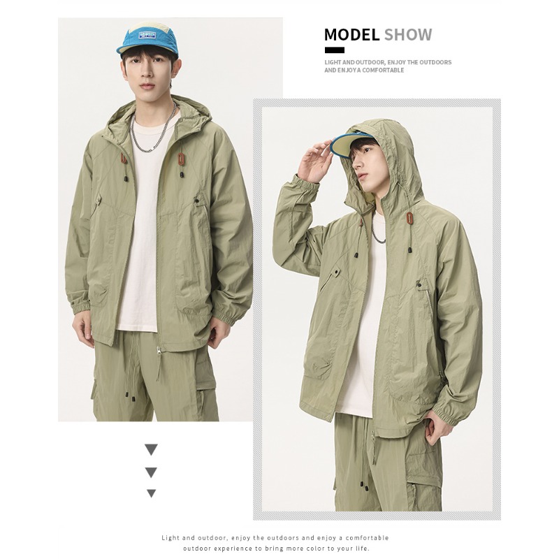 여름 야외 골프 캐주얼 UV 방지 피부 의류 커플 유행 - Yours Clothing Summer Jackets 리뷰 및 가격