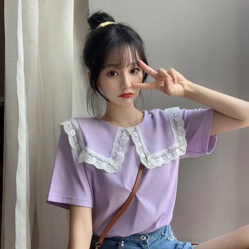 여성용 귀여운 탑 칼라 카와이 여성 셔츠 및 블라우스  - Summer Clothing Trends 2025 Women'S 리뷰 및 가격