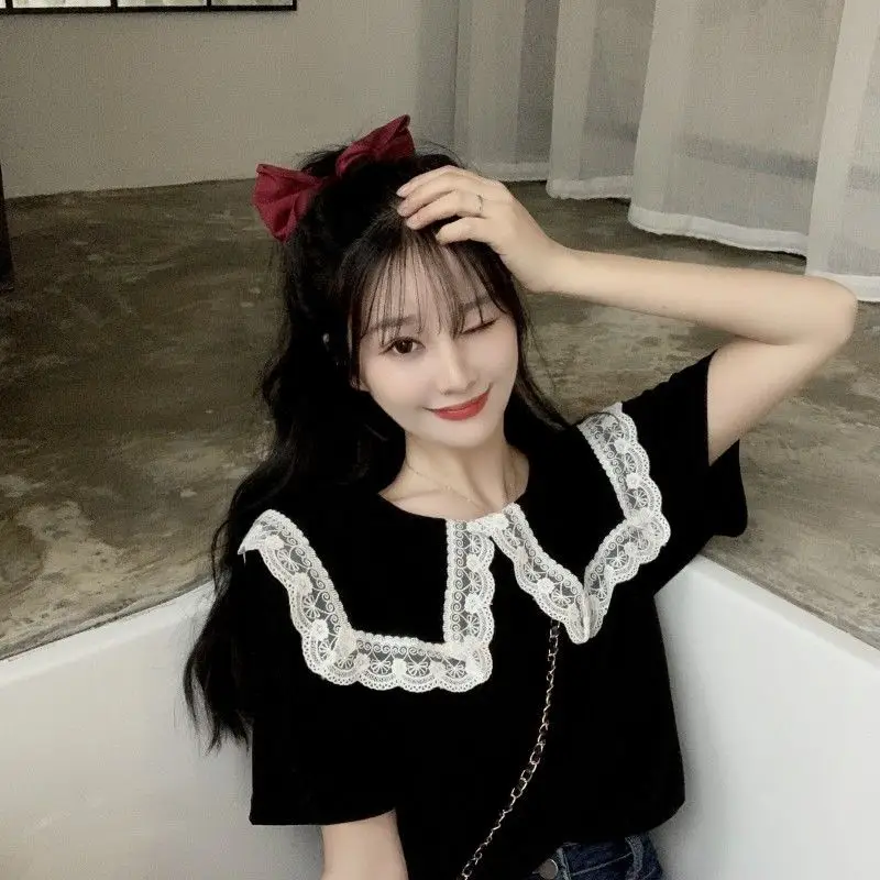 여성용 귀여운 탑 칼라 카와이 여성 셔츠 및 블라우스  - Summer Clothing Trends 2025 Women'S 리뷰 및 가격