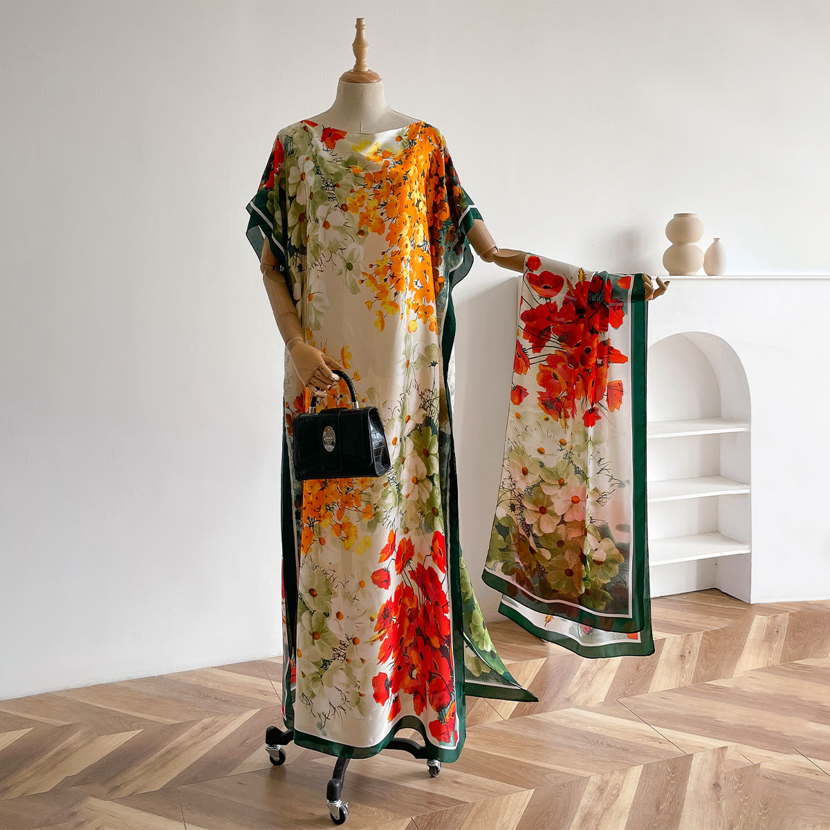 여성용 롱 숄 두바이 패션 MUMU 디자인 실크 소프트 - Summer Clothing Accessories 리뷰 및 가격