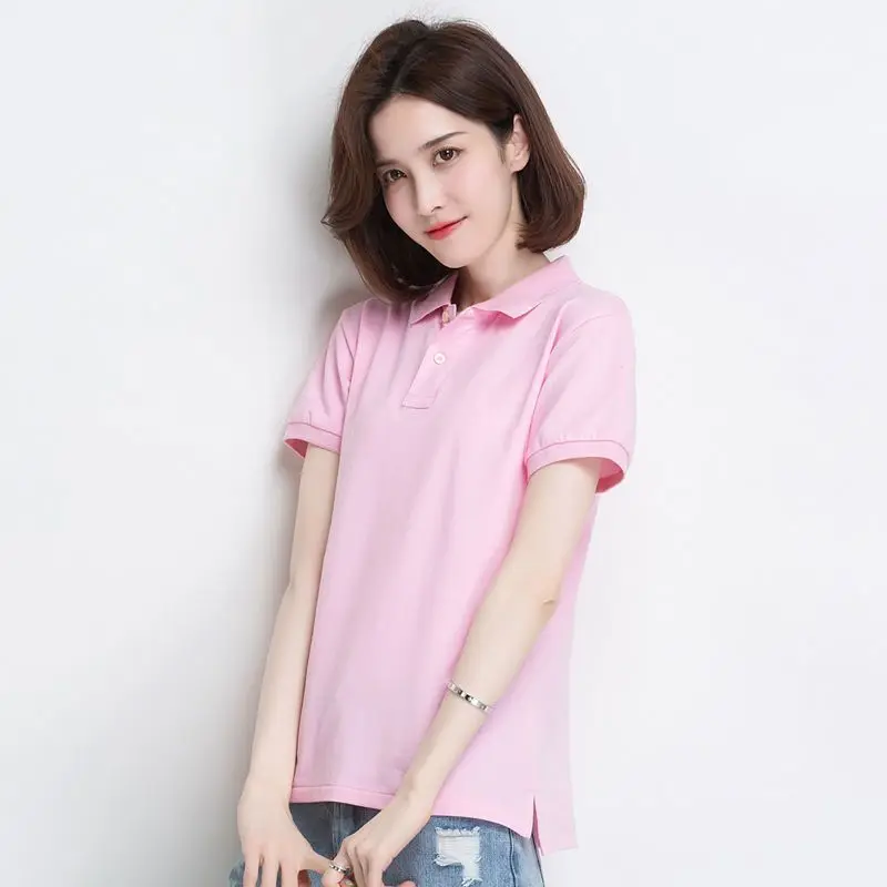 여성용 폴로넥 셔츠 무지 흰색 버튼 100 ℅   여성 - Summer Clothing Trends 2025 Women'S 리뷰 및 가격