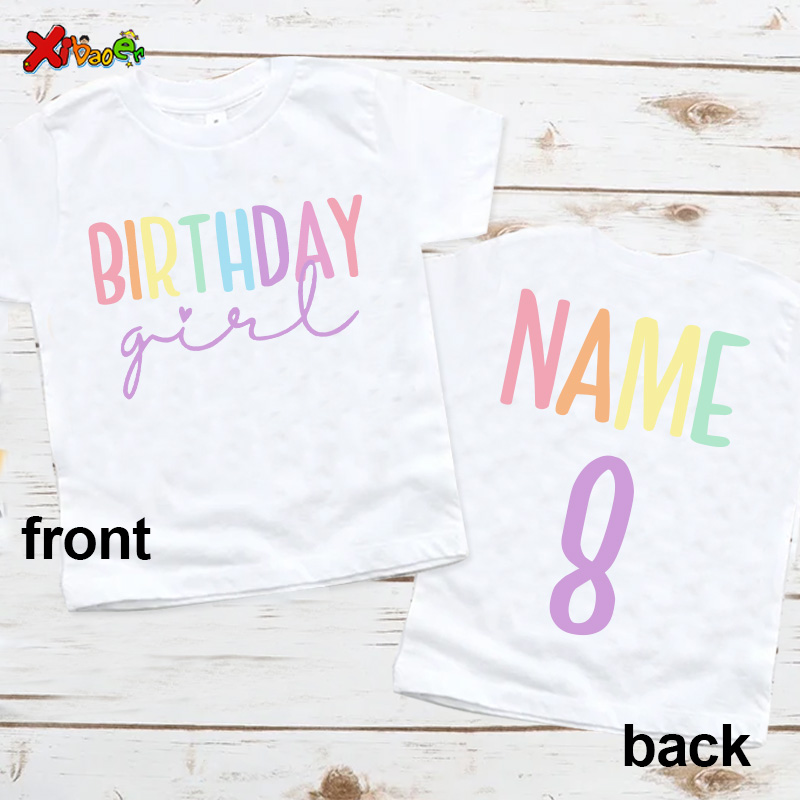 생일 소녀 티셔츠 파티 의상, 맞춤형 이름 셔츠, 아기 - Summer Clothing Name 리뷰 및 가격