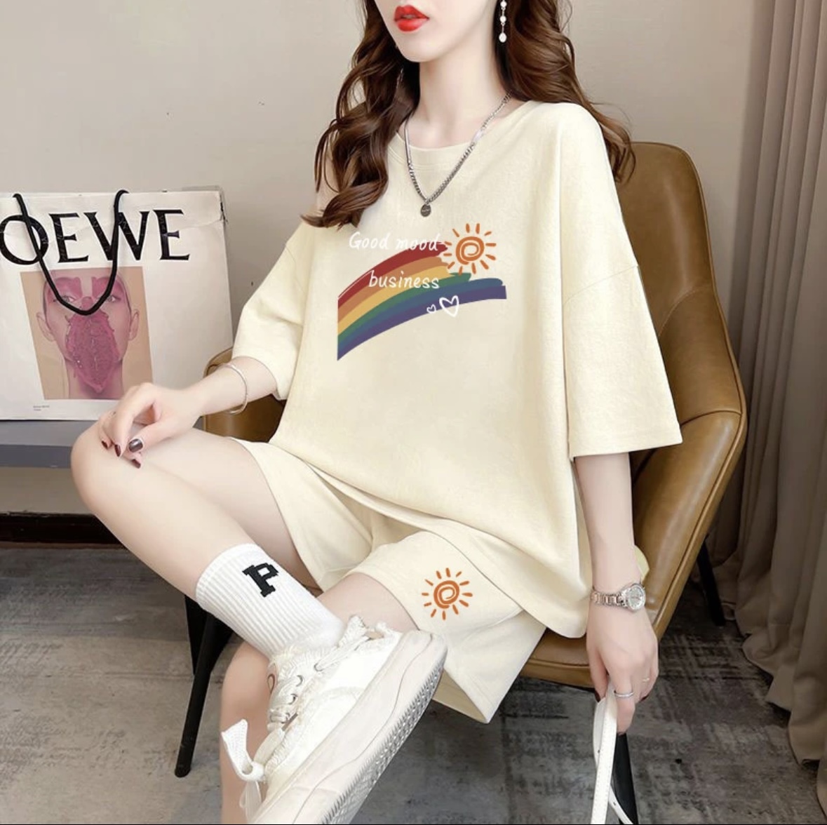 패션 여성 여름 반바지 세트, 스포츠웨어, 오버사이즈  - Summer Clothing For Women 리뷰 및 가격